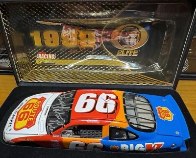 #66 Darrell Waltrip Autographed 1999 Jeans Big K Ford 1:24 Elite DIN 802 RCCA  - Image 1 of 4