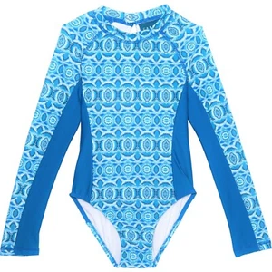 CABANA LIFE Girl's 14 Road Map Rashguard Paddleboard Unisuit UPF 50 NWT - Picture 1 of 3