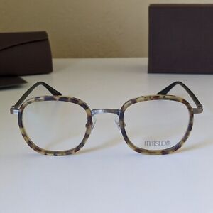 Matsuda M3055 Rectangle Optical Eyeglasses Frames Matte Tortoise Matte Black  