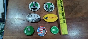 7X pc Assorted Buttons Pins 1976 Jimmy Carter For President For All of Us & More - Picture 1 of 22
