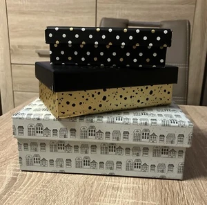 #227# 3er Set Geschenkbox Geschenkkarton Weihnachten - Bild 1 von 16