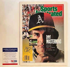 TONY LARUSSA Sports Illustrated SI Auto/Signed PSA 1990 Newsstand No Label HOF - Picture 1 of 6