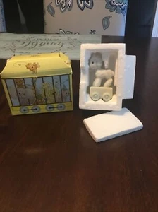 Precious Moments Birthday Train Lamb Age 1 1985 - Picture 1 of 12