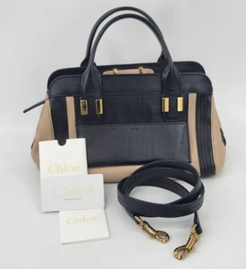 Chloe Alice Small Leather Handbag w/ Shoulder Strap, Serial Card, Dustbag(29637) - Picture 1 of 11