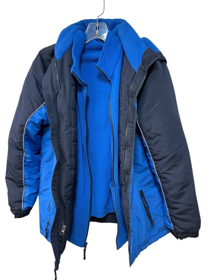 Athletech с капюшоном 3 в 1 куртка флис съемный свитер молодежный размер XL 14-16 - Изображение 1 из 4