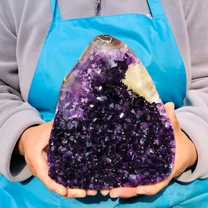 5LB Natural Amethyst geode quartz cluster crystal specimen Healing 2569 - Picture 1 of 12
