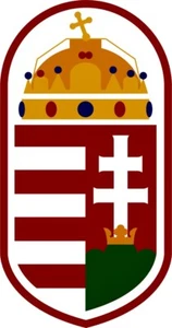 Hungarian Crest Embroidered Patches Magyarorszag Cimer Magyar - Picture 1 of 2