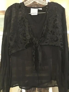 Elegante Damenbluse schwarz - Medium - Bild 1 von 6