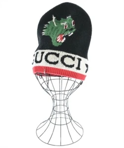GUCCI Knit Cap/Beanie BlackxGreenxRed etc. M(58cm) 2200370141022 - Picture 1 of 3
