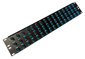 48 Port SC Fiber Patch Panel APC Singlemode (Green Couplers) (loaded 2u) 19" - Afbeelding 1 van 1