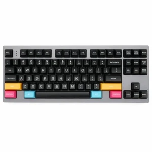 DOMIKEY SA ABS DOUBLESHOT KEYCAP SET WOB WHITE ON BLACK SA MX STEM ALL IN ONE - Picture 1 of 9