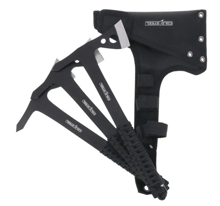 Hachas de lanzamiento Cold Steel de 1,75 pulgadas con funda de nylon-3pk CS-TH-175AX3PK Foto 1 de 1