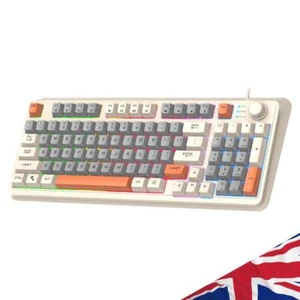 K82 Gaming Keyboard 94 Keys Gamer Keypad Luminous Keyboard for PC Tablet Desktop - Picture 1 of 8