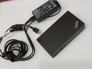 Genuine Lenovo ThinkPad USB 3.0 Pro Dock DK1522 FRU PN: 03X6897 with ac adapter - Picture 1 of 3