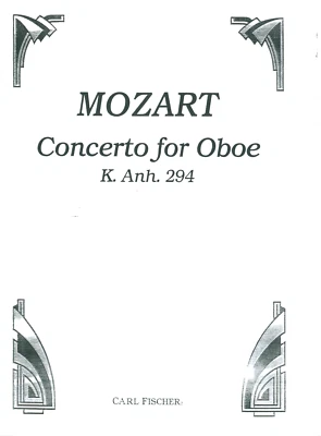Mozart Concerto For Oboe K. Anh. 294 Sheet Music Piano Acc Carl Fischer CU744 - Image 1 of 4