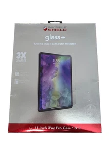 Z6O Zagg Invisible Shield Glass + Screen Protector for iPad Pro 11" Gen. 1 & 2 - Afbeelding 1 van 2