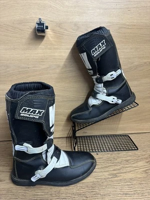 MAX EQUIPE Kids Childs Youth Motocross MX WULFSPORT MotorCross Boots UK 6 EU 39 - Image 1 of 4
