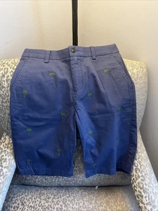 Brooks Brothers Boys Blue Palm Tree Shorts Size 14! NWT - Picture 1 of 5