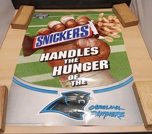 Snickers Handles The Hunger Of The NFL Carolina Panthers Poster 2004 17" By 22" - Picture 1 of 13