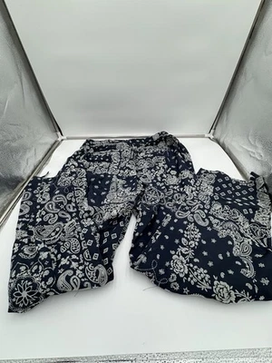 Kith Men’s Flocked Deconstructed Bandana Mercer Pant Nocturnal Sz XL - Image 1 of 4