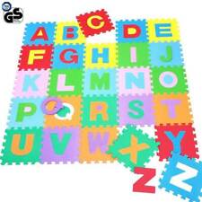 Tappeto Puzzle per Bambini Set 60 Pezzi Gioco Tappetino Lettere Alfabeto Gomma