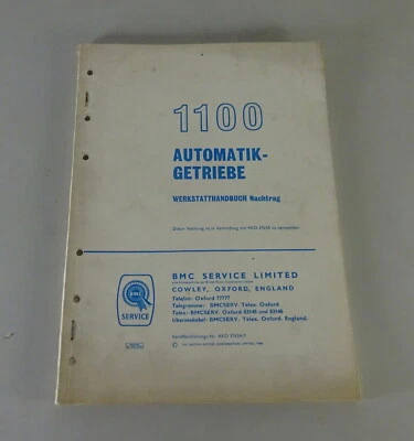Manual de Taller BMC Austin 1100 ADO16 Transmisión Automática Stand 1966 - Imagen 1 de 4