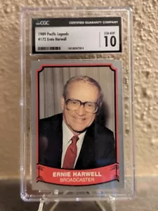 1989 Pacific Baseball Legends - #172 Ernie Harwell - Tigers - CGC 10 GEM MINT - Picture 1 of 2