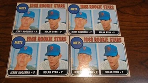LOT OF 4 / Reprint Of 1968 Topps Rookie Stars Nolan Ryan, Jerry Koosman (RC)! - Picture 1 of 3