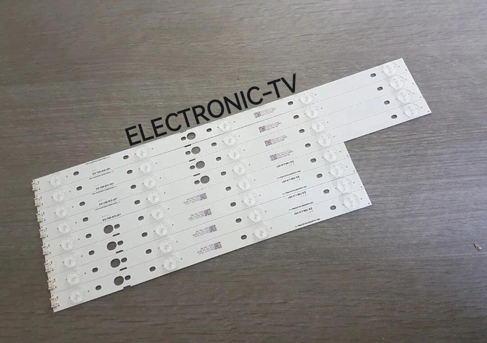 8 BARRETTES LEDS BACKLIGHT  POUR TV LG 43UJ620V - Imagen 1 de 1