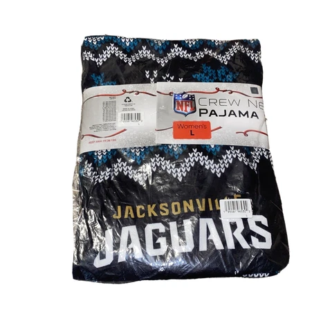 NFL Crew Neck Pajama Set Jacksonville Jaguars Women's Size Large! SEE! GREAT! Cover