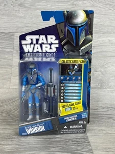 Clone Wars Mandalorian Warrior, CW29, Star Wars, Hasbro 2010 Blue Card - Picture 1 of 23