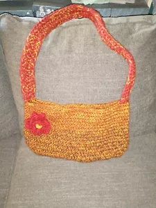 Crochet Handbag: Autumn Bloom - Picture 1 of 2