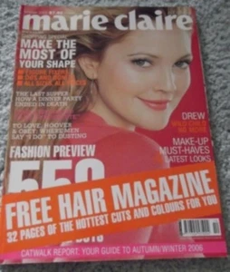 2005 MARIE CLAIRE MAGAZINE,DREW BARRYMORE ON COVER,CATE BLANCHETT,SANDRA BULLOCK - Picture 1 of 12
