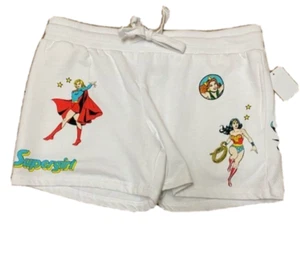 DC Supergirl. WONDER MUJER TALLA 2XL 19 Mujer COLOR Blanco Pantalones Cortos NUEVOS - Imagen 1 de 6