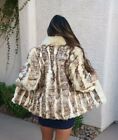 GENUINE NATURAL WHITE GRAY FOX FUR COAT WOMEN'S JACKET INCREDIBLY SOFT 
