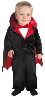 L'Vampire Pequeño Vampiro Drácula Vestido Elegante Halloween Niño Pequeño Disfraz Foto 1 de 2