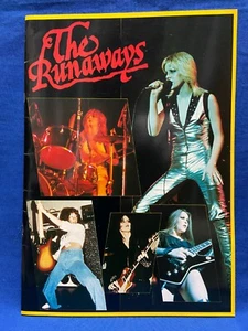 Libro del programa The RUNAWAYS Japan Tour 1977 Joan Jett Cherie Currie Lita Ford - Imagen 1 de 10