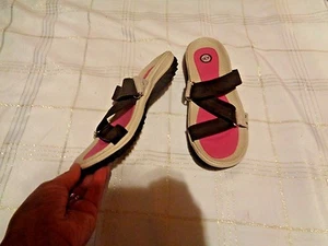 j-41 himalaya brown leather strappy sandals shoes size 8 - Picture 1 of 1