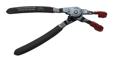 5 Position Adjustable Spark Plug Wire Puller Pliers with Cushioned Grips Black - Image 1 of 3