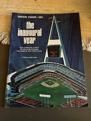 1966 California Los Angeles Angels Anaheim Stadium Inaugural Program Rare! NM - Image 1 of 4