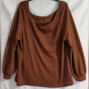 NWOT Ladies' Long Sleeve Waffle Thermal Tunic Sweater Top! - Picture 1 of 3