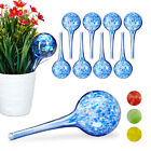 10x waterdruppelaar - glas - waterbollen voor planten - Ø 6 cm - blauw