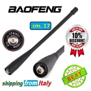 Baofeng antenna originale da 17cm. attacco SMA-F per radio Baofeng, Kenwood ecc. - Foto 1 di 1
