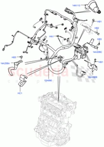 NEU Original Land Rover Range Rover Evoque 2.2 Motor Kabelbaum LR028026 - Bild 1 von 4