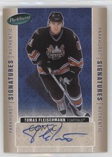 2005-06 Parkhurst Signatures Tomas Fleischmann #TF Rookie Auto RC