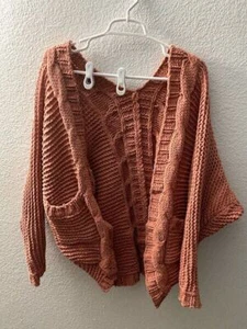 Women's Longsleeves Open Front Knit Sweater Cardigan, XL - Picture 1 of 7