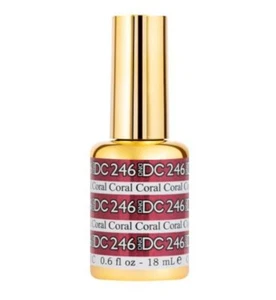 DND DC Mermaid Soak Off Gel Polish 246 Coral 0.6oz - Picture 1 of 2