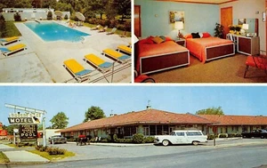 Robert E. Lee Motel Main St Route 40 East Columbus, Ohio Vintage 1960er Postkarte - Bild 1 von 2