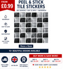Peel and Stick Tile Stickers 15x15cm Self Adhesive Kitchen Bathroom Mosaic Tiles