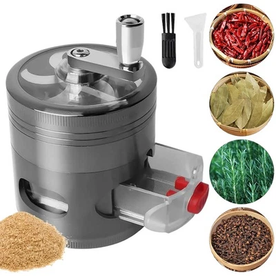Mini Grinder Set Handkurbel Kräutermühle Kurbelmühle Gewürzmühle - Bild 1 von 4